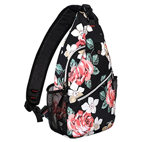 Mosiso Sling Backpack, Polyester Crossbody Shoulder Bag for Men Women Girls Boys