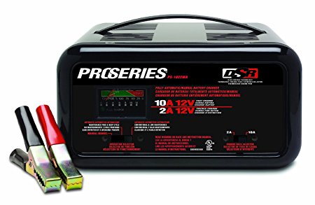 Schumacher PS-1022MA DSR ProSeries 2/10 Amp 12 Volt Automatic or Manual Bench Battery Charger