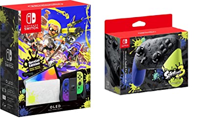 Nintendo Switch OLED Model Splatoon 3 Edition Console With Splatoon 3 Pro Controller