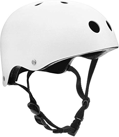 FerDIM Kids/Adult Skateboard Helmet with Removable Liner for Skate, Scooter, Skateboarding, Roller Skate, Climbing, Longboard, Inline Skating, BMX, Bike, Cycling, Skiing Adjustable Straps Multi Color
