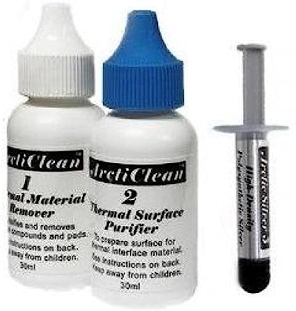 Arctic Silver 5 Thermal Compound 3.5 Grams with ArctiClean 60 ML Kit (D132)