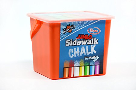 Chalk City - 20 Piece Jumbo Washable Sidewalk Chalk
