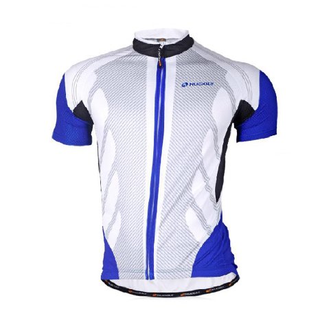 Nuckily Men's Cycling Jersey short Quick Dry Fabric Size