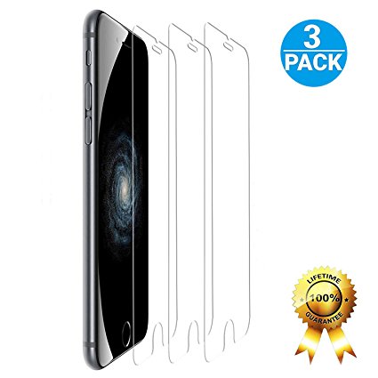 iPhone 7 Plus Screen Protector, GFKing 2.5D Round Edge HD Clear Tempered Glass for Apple iPhone 7 Plus (3-pack)
