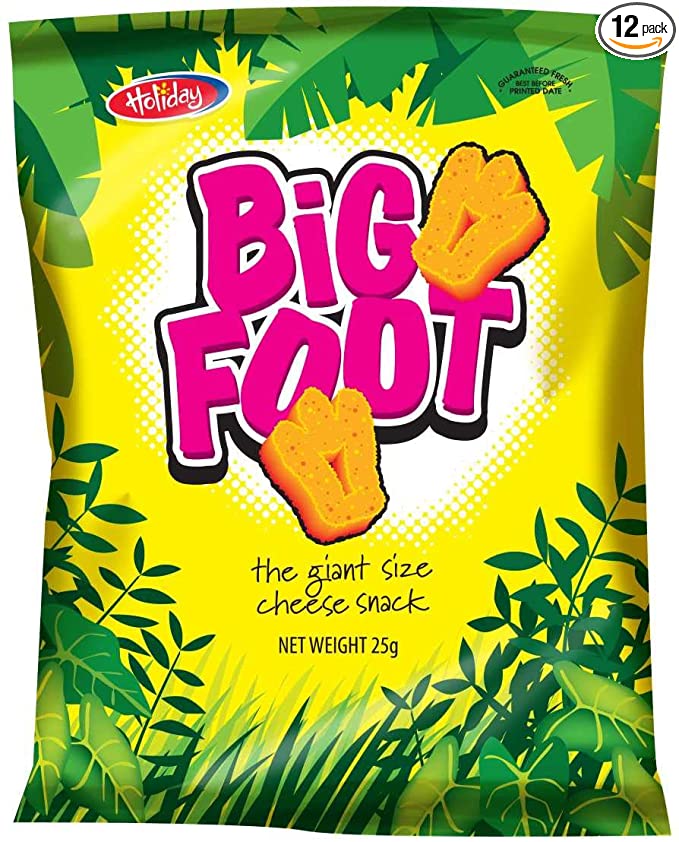 Holiday Big Foot, The Giant Cheese Snack, 10.5 Oz, Pack of 12