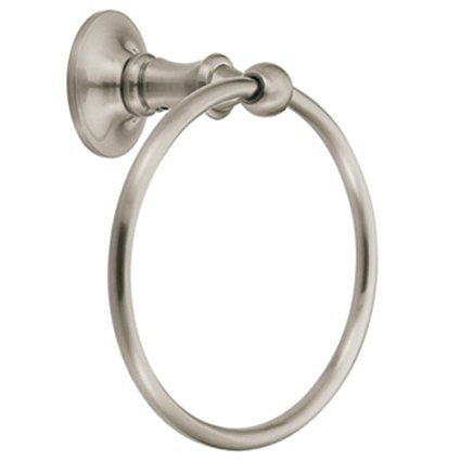 Moen DN6786BN Danbury Bathroom Towel Ring, Brushed Nickel