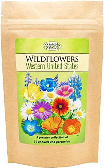Western United States Wildflower Seed Mix - Over 54,000 Premium Seeds - by 'createdbynature'