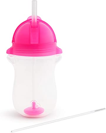 Munchkin 10oz Any Angle Weighted Straw Cup - Pink