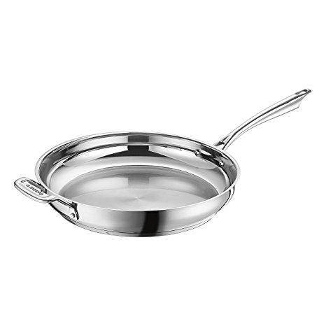 Cuisinart 8922-30H Professional Stainless Skillet with Helper, 12-Inch