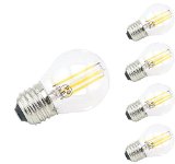 Bonlux 4-Pack A15 Style Bulb G45 Mini LED Globe Bulb with Filament LED Tungsten Bulb 4W 400lm Medium Screw Base Warm White 40W Halogen Replacement