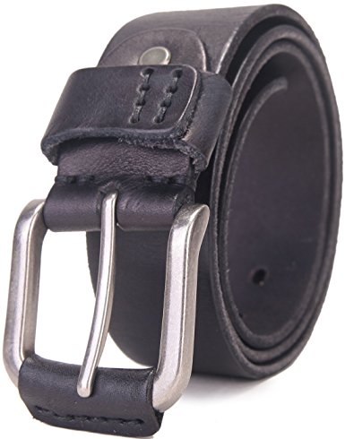 Beltox Fine Men's Full Grain 1 1/2" Italian Leather Belt with Anti-nickel Buckle … …