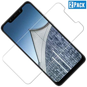 TOIYIOC [Pack of 2 Tempered Glass Screen Protector for Xiaomi Pocophone F1 0.30 mm Ultra-Clear Film Tempered Glass Screen Protector Compatible with Xiaomi Pocophone F1