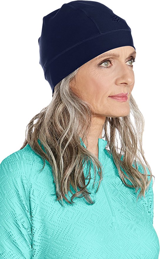 Coolibar UPF 50  Unisex Aqua Sun Skully Cap - Sun Protective