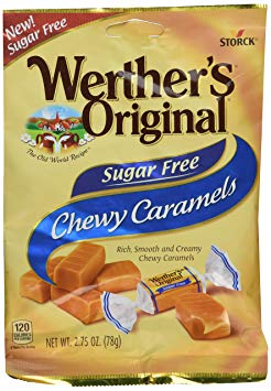 Werther's Original Sugar Free Chewy Caramels 2.75 Ounces (Pack of 2)