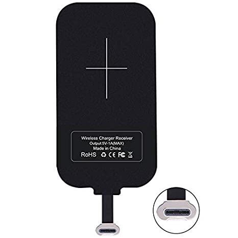 Nillkin Qi Wireless Charger Receiver - 0.16cm Ultra Thin Magic Tag Wireless Charging Receiver Chip for Google Pixel 2XL,Galaxy A20, Moto G7,OnePlus 6/6T/7 Pro and Other Type C Phones