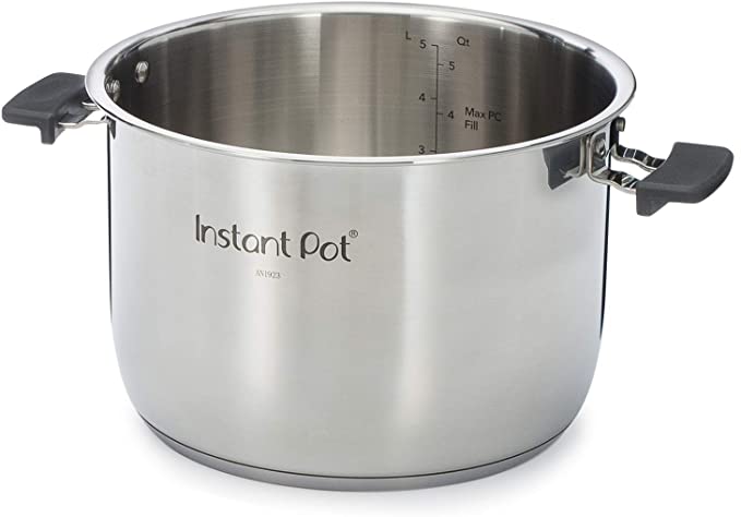 Instant Pot Stainless Steel Inner Cooking Pot With Handles – use with 8 Quart Duo Evo, Pro, and Pro Crisp