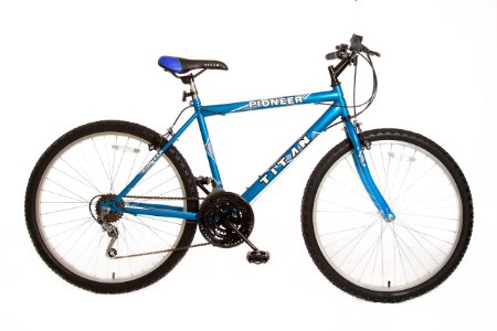 Titan Mens Pioneer 12-Speed Commuter Mountain Bike