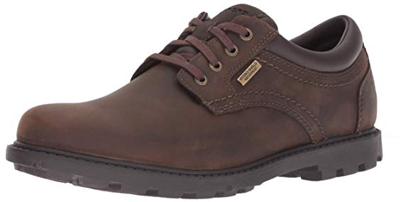 Rockport Men's Rugged Bucks Plain Toe Waterproof Oxford Shoe