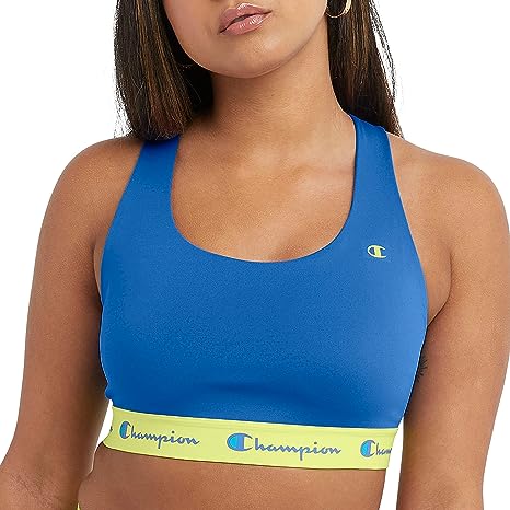 Champion Women's Sports Bra, Absolute, Moisture Wicking Bra, Moderate Support Sports Bra