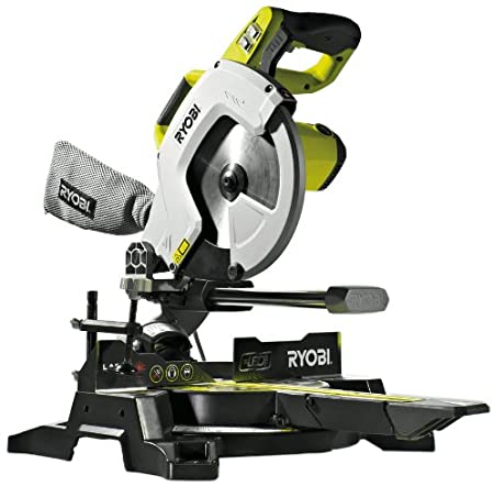 Ryobi EMS254L Compact Sliding Mitre Saw, 254 mm, 2000 W