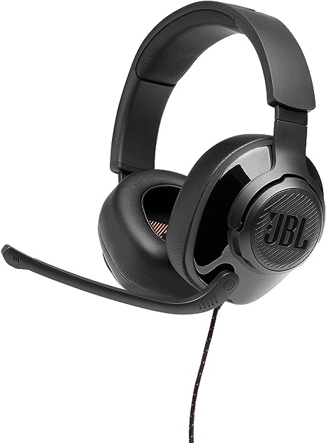 JBL Quantum 200 - Wired Over-Ear Gaming Headphones - Black, Large