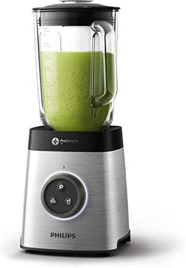 Philips Avance Collection HR3652/00 Blender - 2 L, Buttons, Rotating, 35000 RPM, LED, Glass Jar, Black, Metallic