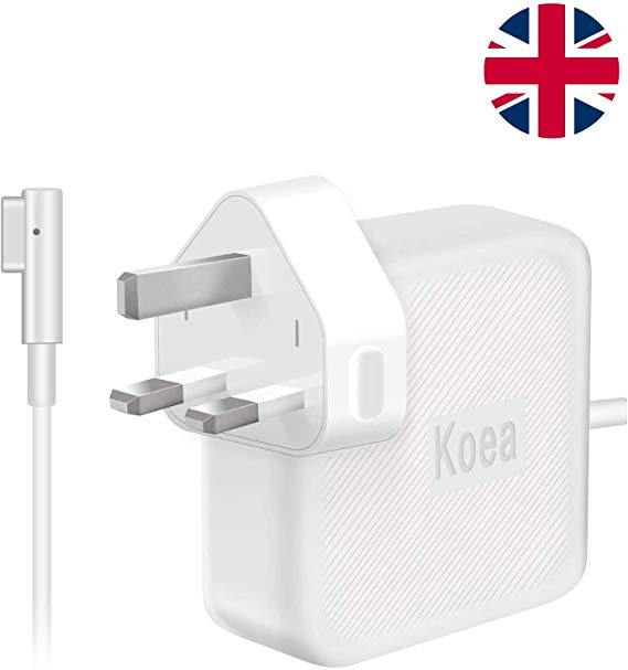 Koea Compatible With MacBook Pro Charger, Replacement 60W MagSafe L-Tip Connector Power Adapter for MacBook Pro 11-inch 13-inch Before Mid 2012 Model A1181 A1184 A1185 A1278 A1280 A1330 A1342 A1344