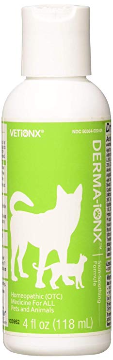 VETiONX Derma-IonX - Pet Skin Care for Dogs and Cats. All-Natural Homeopathic Medicine Quickly Relieves Dry, Itchy, Red, Scaly, Chapped and Cracked Skin in Dogs and Cats.