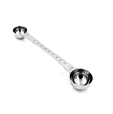 1 Tablespoon Spoon & 1 Teaspoon Scoop Long Handle with Tick Mark for Coffee Measuring or Baking