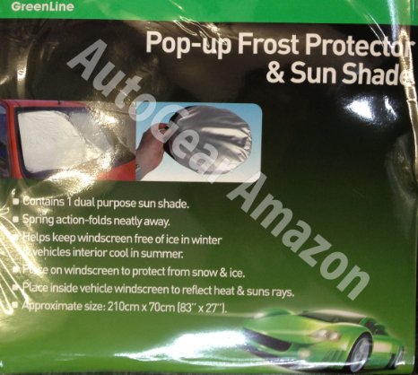Car Windscreen Frost Ice Snow Pop-Up Folding Protector and Sun Shade Cover