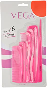 Vega Combs - Set of 6 HCS02, 6 Numbers Pack