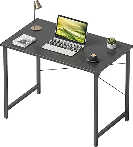 Cubiker Computer Desk, 32 inch Small Home Office Desk for Small Spaces, Modern Simple Style for Home, Office, Black