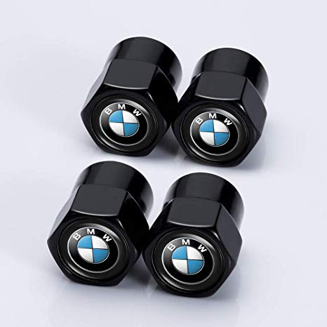 Kaolele 4 Pcs Metal Car Wheel Tire Valve Stem Caps for BMW X1 X3 M3 M5 X1 X5 X6 Z4 3 5 7Series Styling Decoration Accessories …