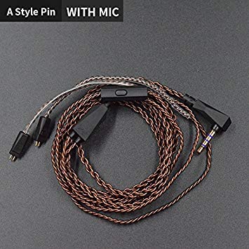 Newest KZ ZS3/ZS4/ZS5/ZS6 Dedicated Cable 0.75mm 2-Pin Upgraded Cable Replace Cable 2 PIN Upgrade Cable Ues For KZ Earphone With MIC