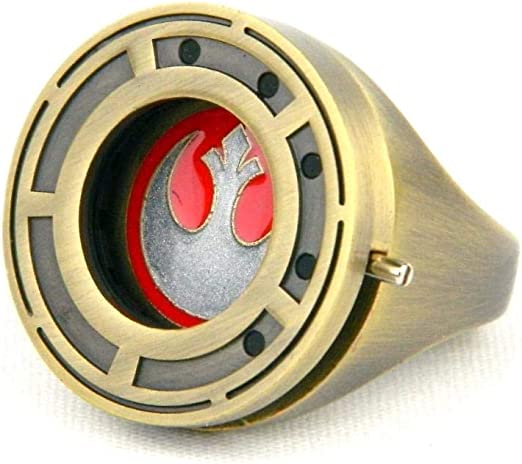 Star Wars The Last Jedi Rose Tico's Prop Replica Resistance Ring with Shutter- Size 7