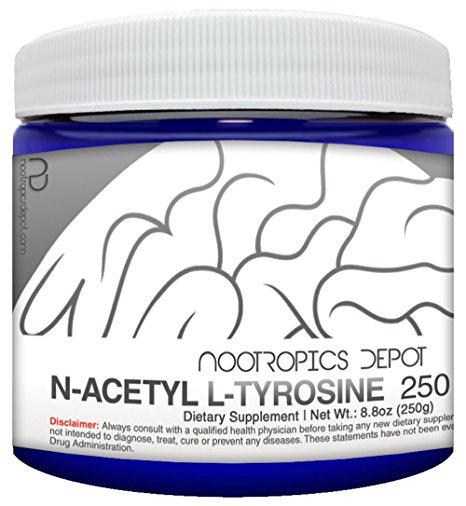 N-Acetyl L-Tyrosine Powder | 125 Grams | NALT | Amino Acid Supplement | Natural Nootropic Supplement | Supports Memory, Learning and Focus | Supports Healthy Stress Levels