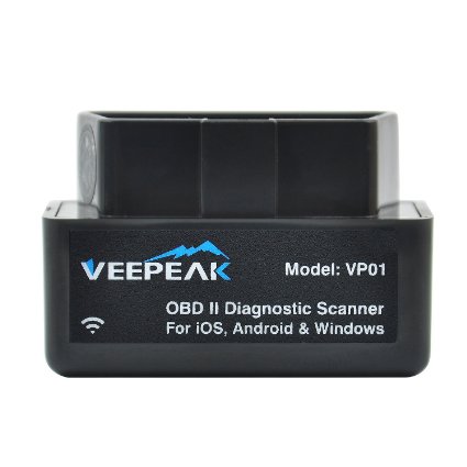 Veepeak WiFi OBD2 Scanner for iPhone iPad Mini OBDII Diagnostic Adapter Car OBD2 Code Reader Scan Tool for Check Engine Light MIL Trouble Code and Live Sensor Data Support iOS and Android