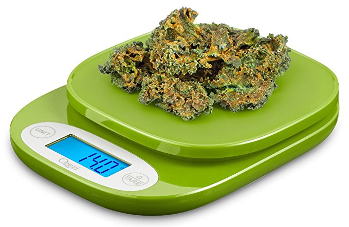 Ozeri ZK420 Garden and Kitchen Scale, with 0.5 g (0.01 oz) Precision Weighing Technology, in Greenery