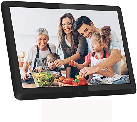 Atatat 10 Inch Digital Photo Frame with 1920x1080 IPS Screen, Digital Picture Frame with 1080P Video, Music, Slideshow, Adjustable Brightness, Auto Rotate, Photo Deletion, Remote, Support SD Card,USB