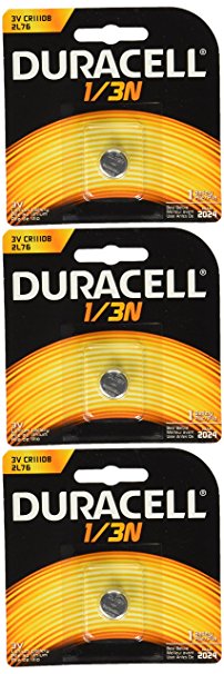 Duracell DL1/3N CR1/3N 3V Lithium Battery 3 Pack