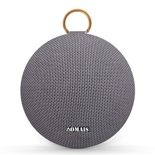 AOMAIS Ball Bluetooth Speakers, Wireless Portable Bluetooth Speaker IPX7 Waterproof, 15W Superior Surround Sound with DSP, Stereo Pairing for Outdoor,Travel,Shower,Beach,Party (Gray)