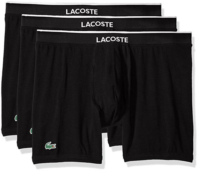 Lacoste Men's 3 Pack Ctn/Stch Boxer Brief