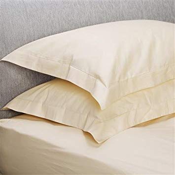 Egyptian Cotton 200 Thread Count Oxford Pillowcases | Sleep&Beyond (Cream, Pair Pack)