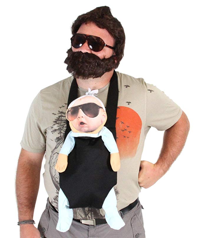 TV Store The Hangover Alan Costume Accessories Set (Baby  Carrier  2 Sunglasses  Beard)