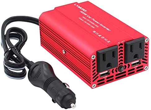 LVYUAN 500W Power Inverter DC 12V to 110V AC Car Inverter Converter with 3.1A Dual USB Car Adapter