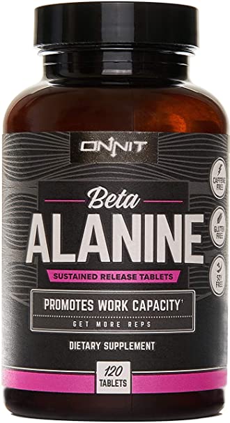 New! Onnit Beta Alanine Tablets (120ct) | Boost Work Capacity, Buffer Lactic Acid & Get More Reps | Caffeine Free