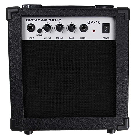 Gearlux 10-Watt Electric Guitar Combo Amplifier with Boost Switch and Headphone Out