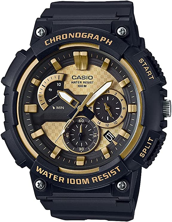 Casio Men's MCW-200H-1AVCF Retrograde Analog Display Quartz Black Watch