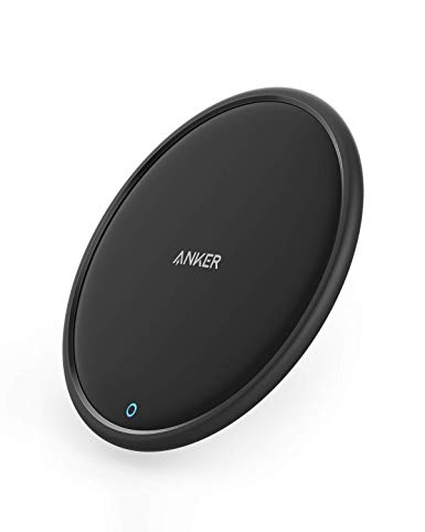 Anker PowerWave Fast Wireless Charging Pad, Qi-Certified, 7.5W Compatible iPhone Xs MAX/XR/XS/X/8/8 Plus, 10W Compatible Galaxy S10/S9/S9 /S8/S8 / LG G7 and More (No AC Adapter)