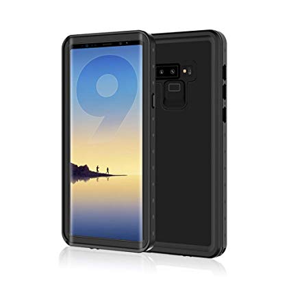 Waterproof Case Compatible Galaxy Note 9, iThrough IP68 Underwater Case for Note 9, Shockproof Dust Proof Snowproof Rain Proof,Full Protection Slim Phone Case Cover for Note 9 (6.4") (T-Black)